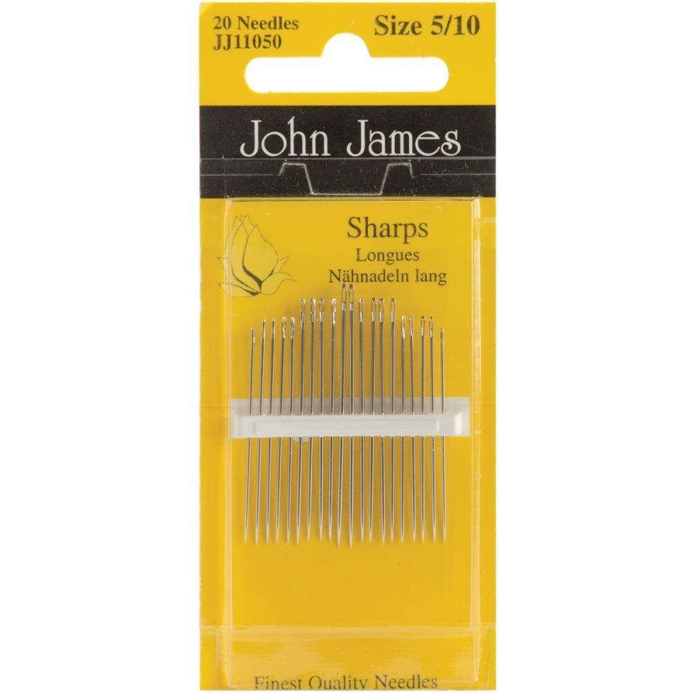 Sharps, Size 5/10, 20 Count, John James