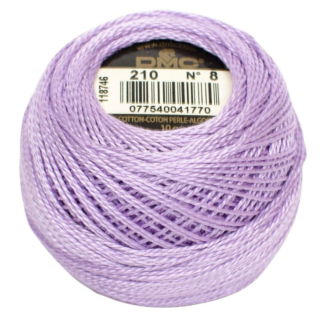 Size 8 Pearl Cotton Ball in Color 210 ~ Medium Lavender