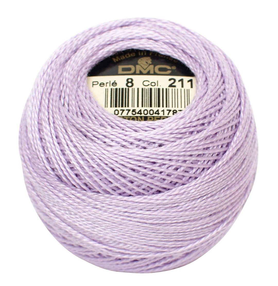 Size 8 Pearl Cotton Ball in Color 211 ~ Light Lavender