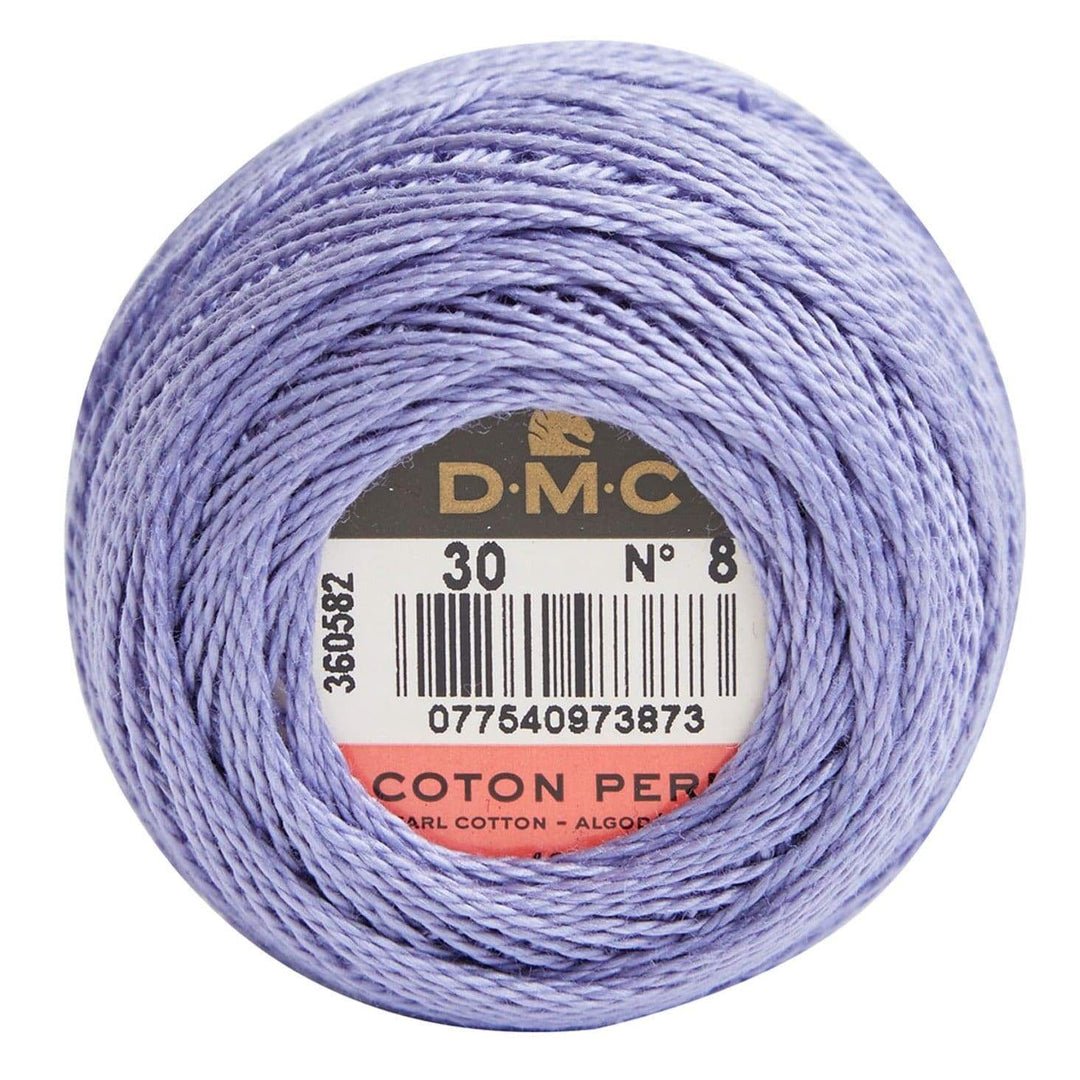 Size 8 Pearl Cotton Ball in Color 30 ~ Medium Light Blueberry