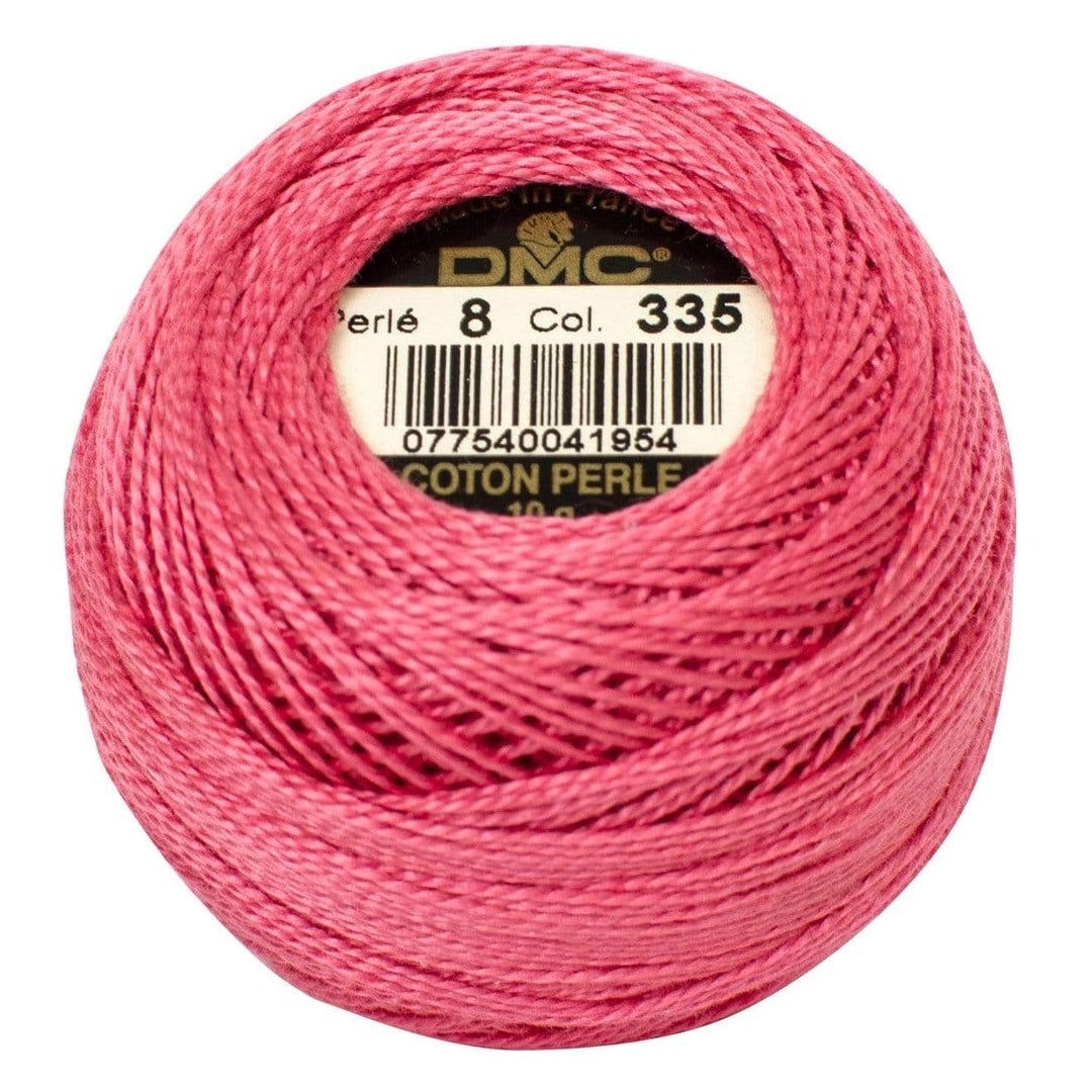 Size 8 Pearl Cotton Ball in Color 335 ~ Rose