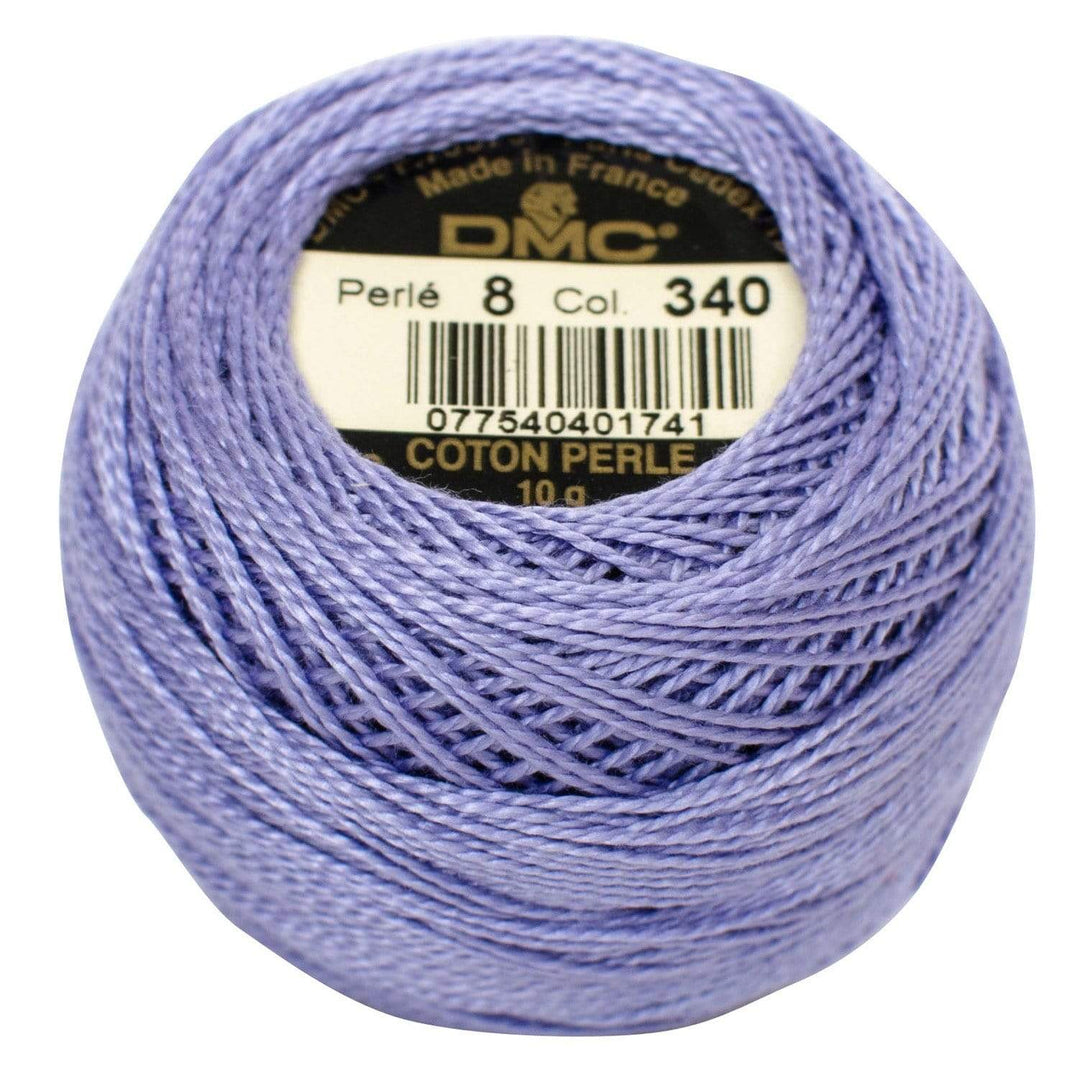 Size 8 Pearl Cotton Ball in Color 340 ~ Medium Blue Violet