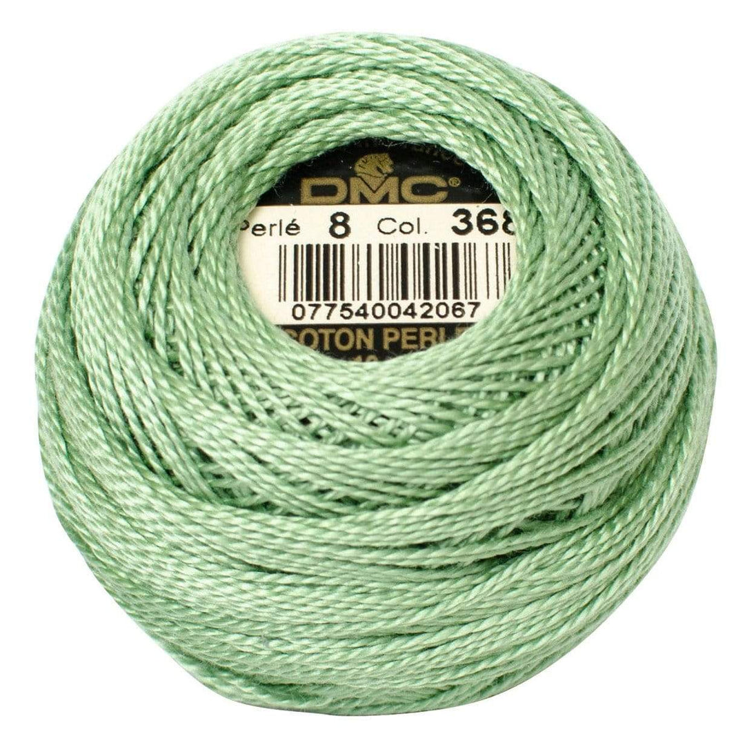 Size 8 Pearl Cotton Ball in Color 368 ~ Light Pistachio Green