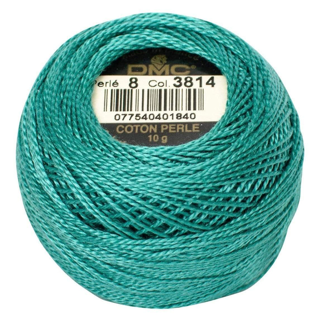 Size 8 Pearl Cotton Ball in Color 3814 ~ Aquamarine