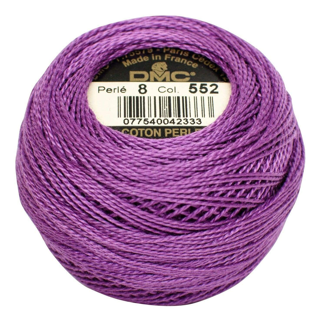 Size 8 Pearl Cotton Ball in Color 552 ~ Medium Violet