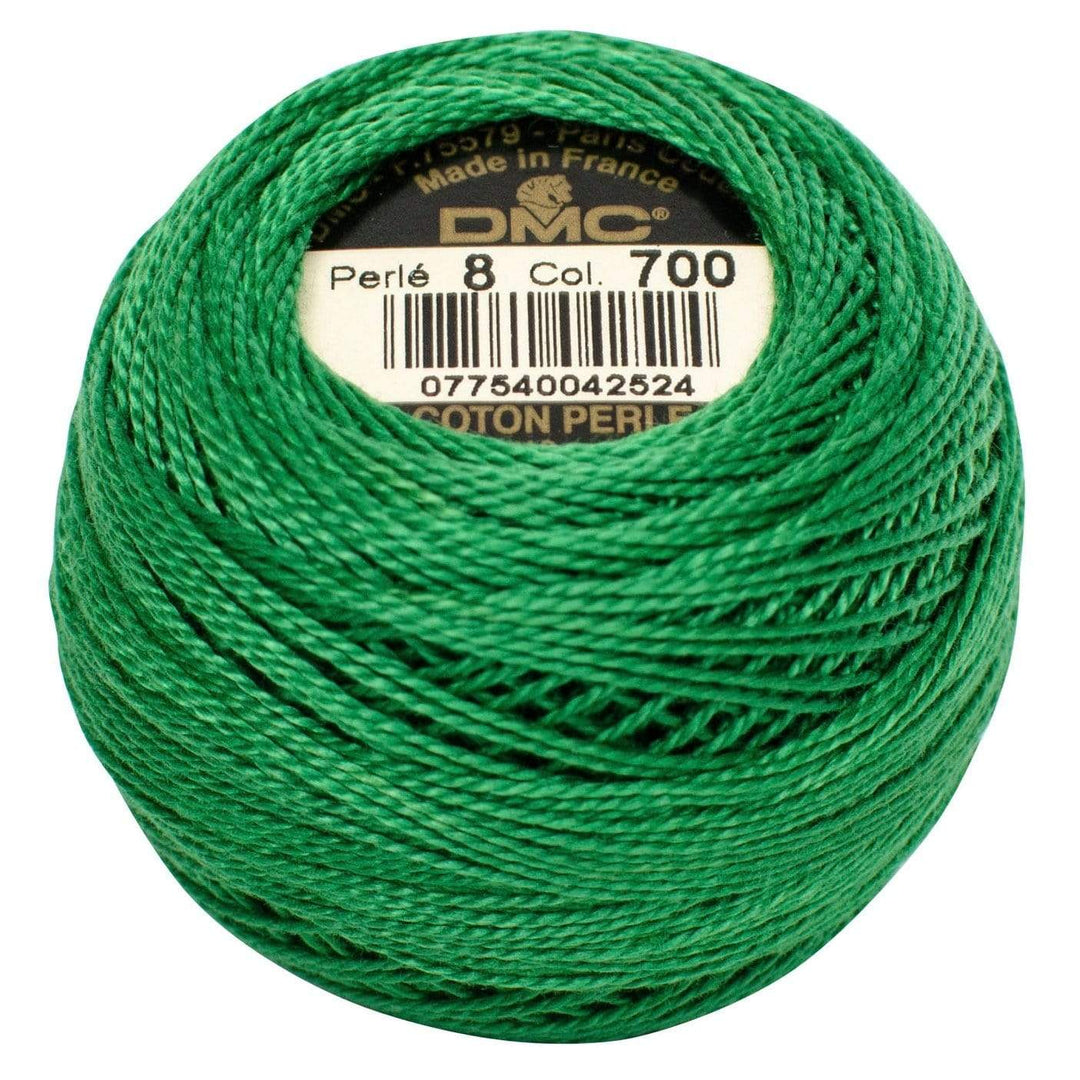 Size 8 Pearl Cotton Ball in Color 700 ~ Bright Green