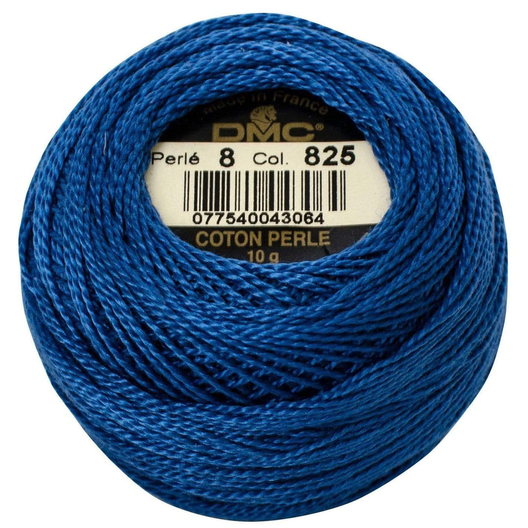 Size 8 Pearl Cotton Ball in Color 825 ~ Dark Blue