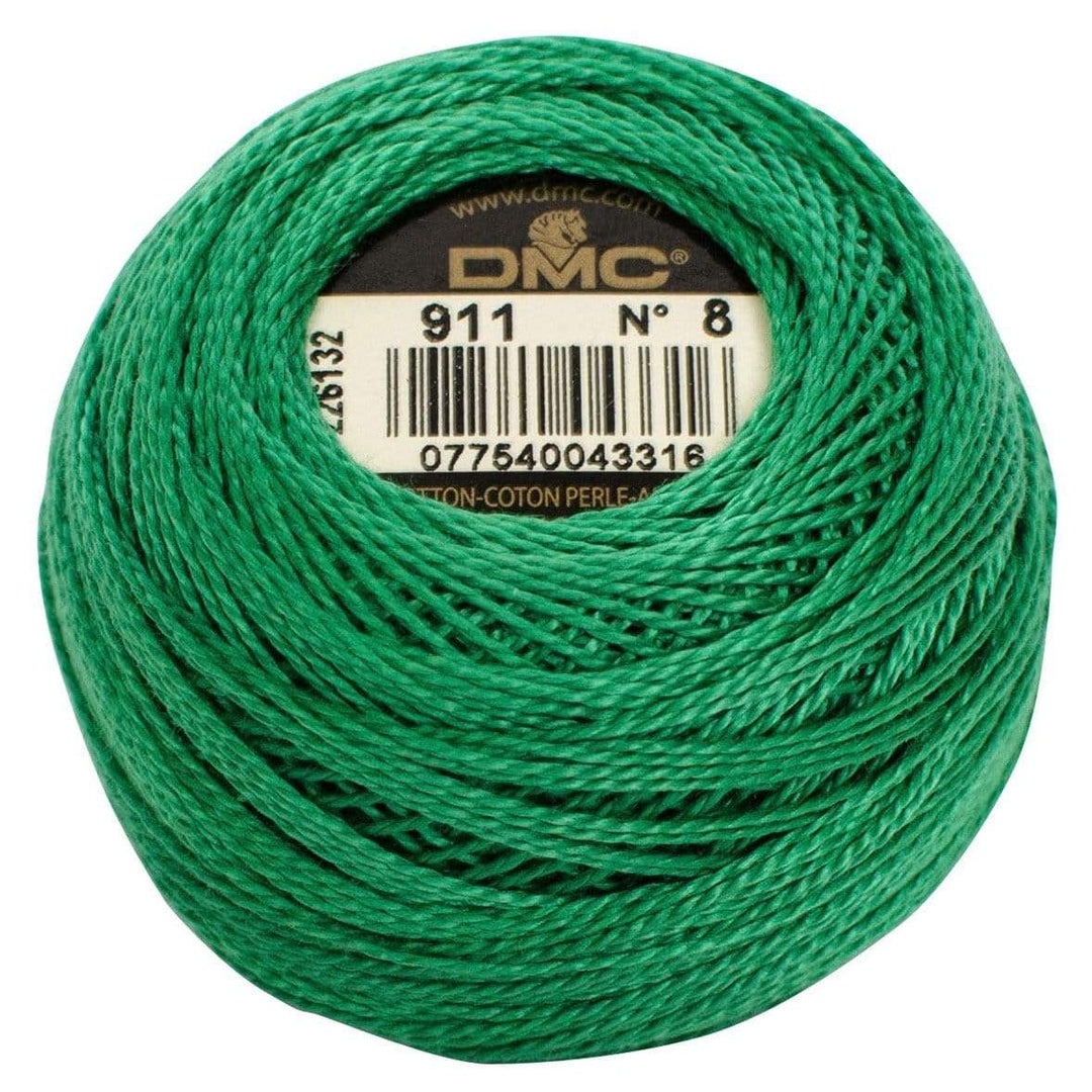Size 8 Pearl Cotton Ball in Color 911 ~ Medium Emerald Green – Fiddlehead  Artisan Supply
