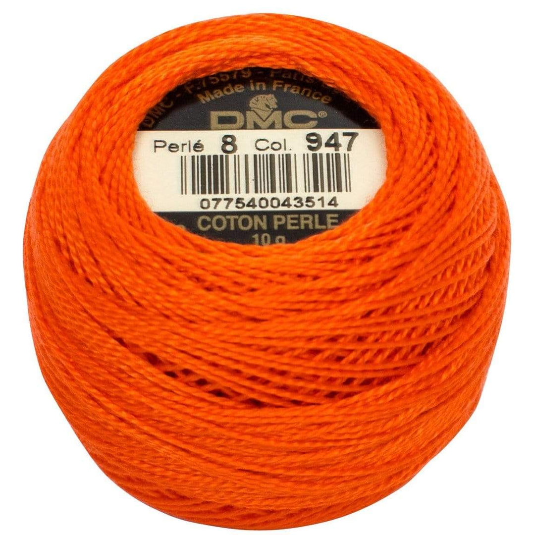 Size 8 Pearl Cotton Ball in Color 947 ~ Burnt Orange