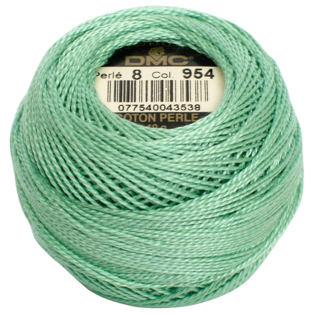 Size 8 Pearl Cotton Ball in Color 954 ~ Nile Green