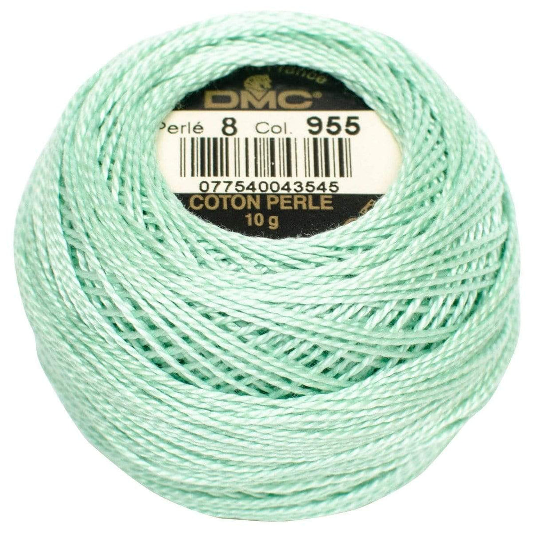 Size 8 Pearl Cotton Ball in Color 955 ~ Light Nile Green