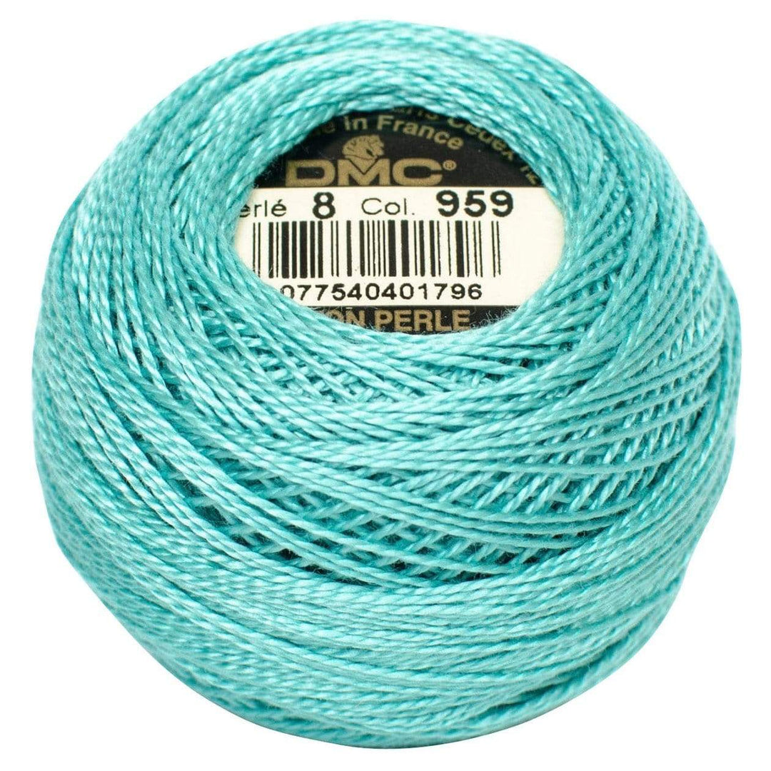 Size 8 Pearl Cotton Ball in Color 959 ~ Medium Sea Green