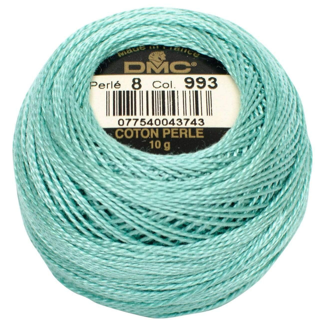 Size 8 Pearl Cotton Ball in Color 993 ~ Very Light Aquamarine