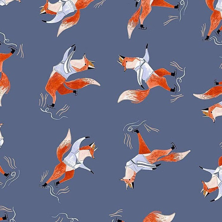 Skating Foxes on Moonlight for Dear Stella