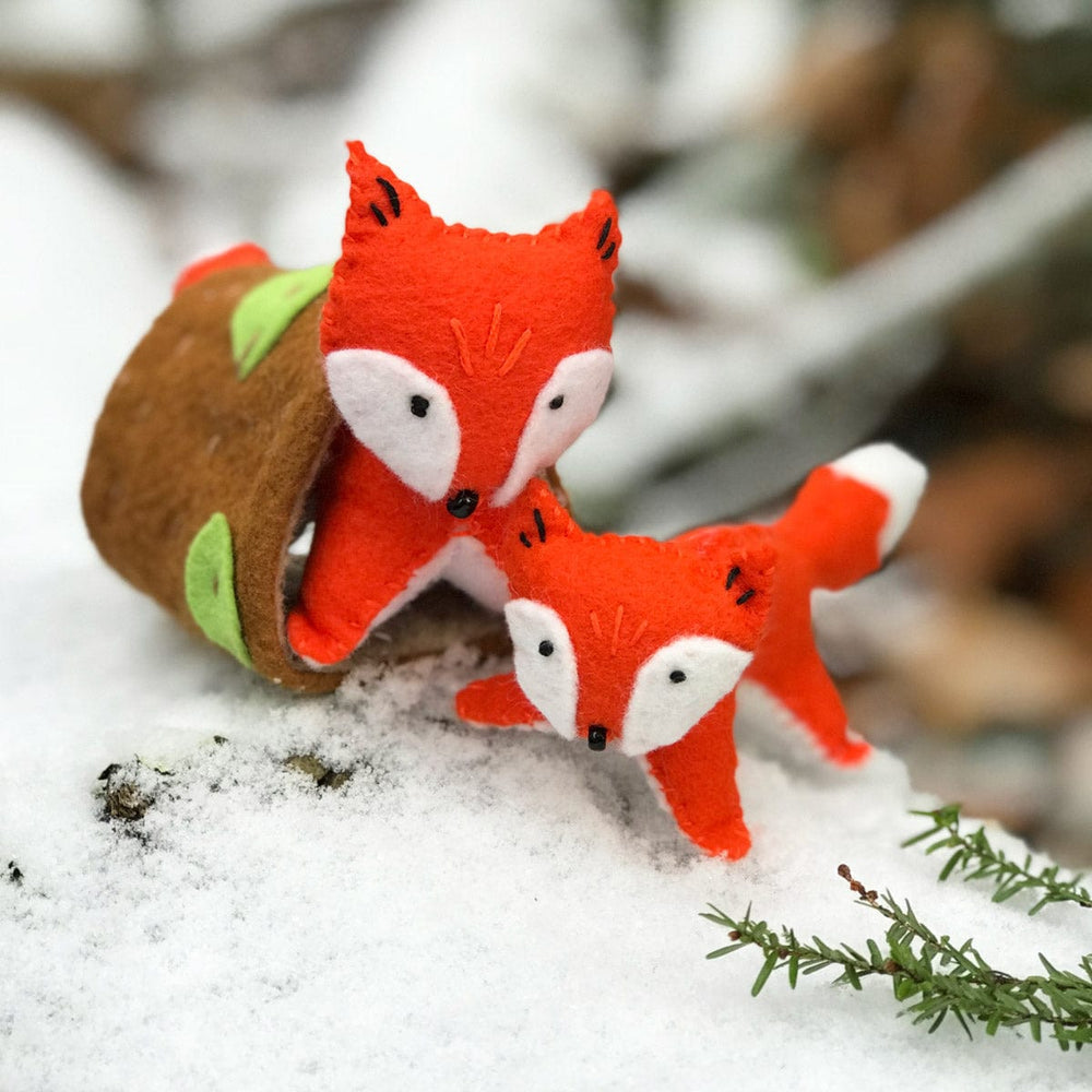 Small Whimsy Softie Kit - Frisky Foxes - Heidi Boyd