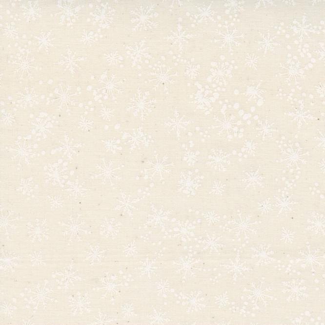 Snowfall Blender - White on Natural - Cheer and Merriment Collection - MODA