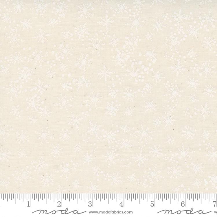 Snowfall Blender - White on Natural - Cheer and Merriment Collection - MODA
