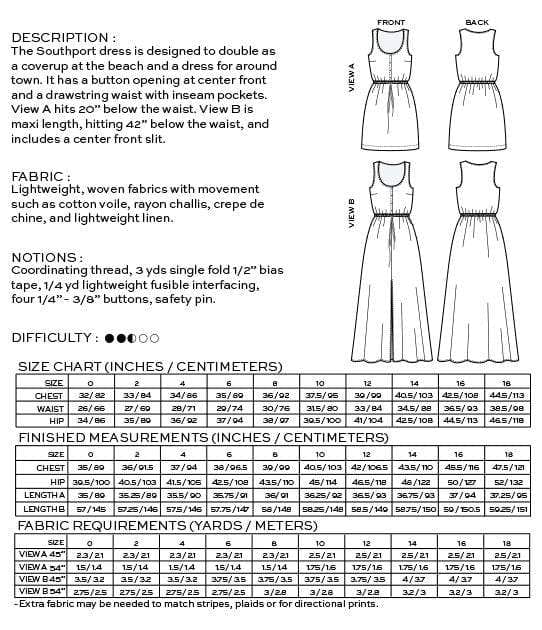 Southport Dress - True Bias