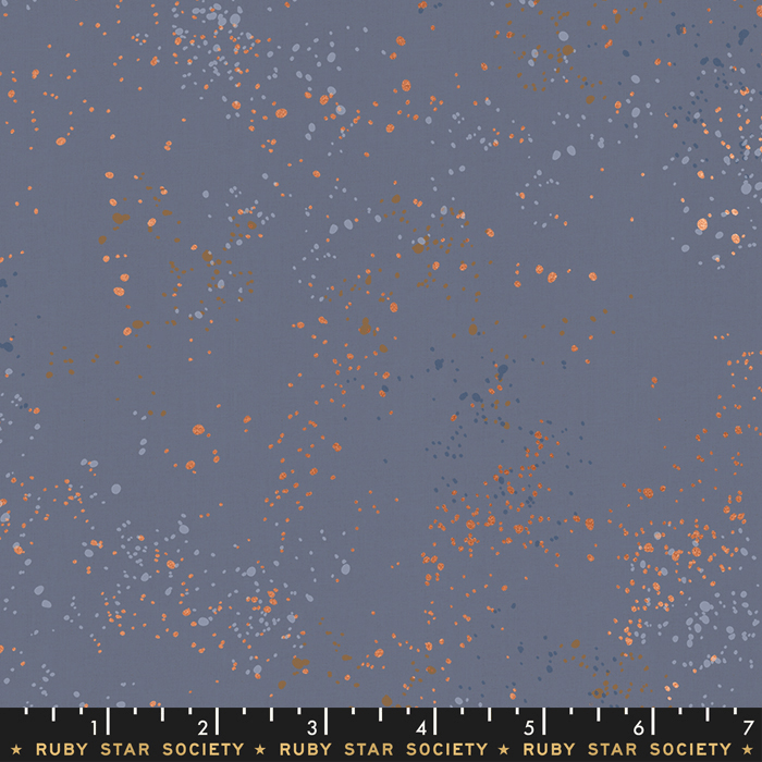 Speckled Metallic in Denim by Rashida Colman-Hale