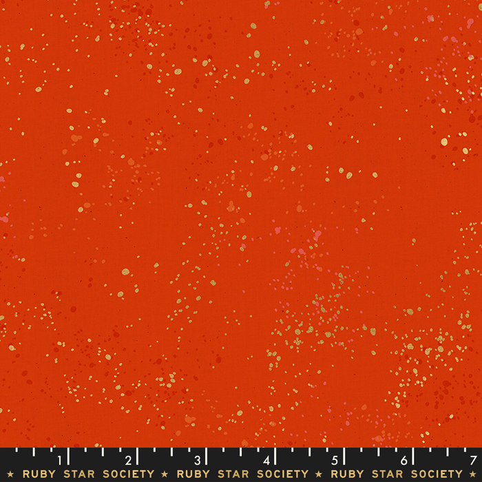 Speckled Metallic in Warm Red by Rashida Colman-Hale