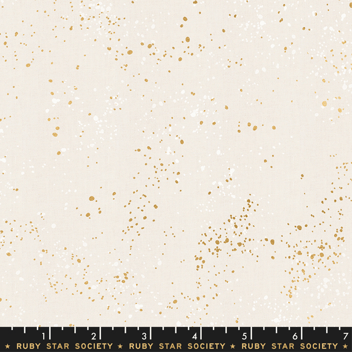 Speckled Metallic in White Gold by Rashida Colman-Hale