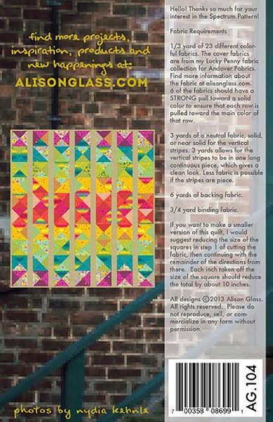 Spectrum, Alison Glass, Quilt Pattern