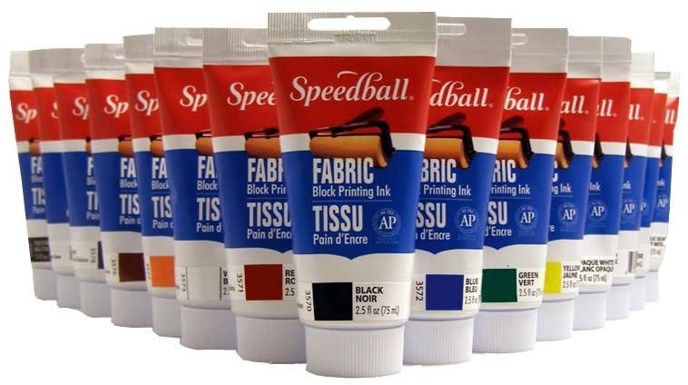 Speedball Fabric Block Printing Ink - Black - 2.50z