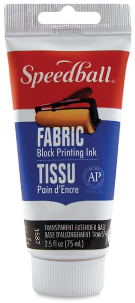 Speedball Fabric Block Printing Ink - Opaque White - 2.50z