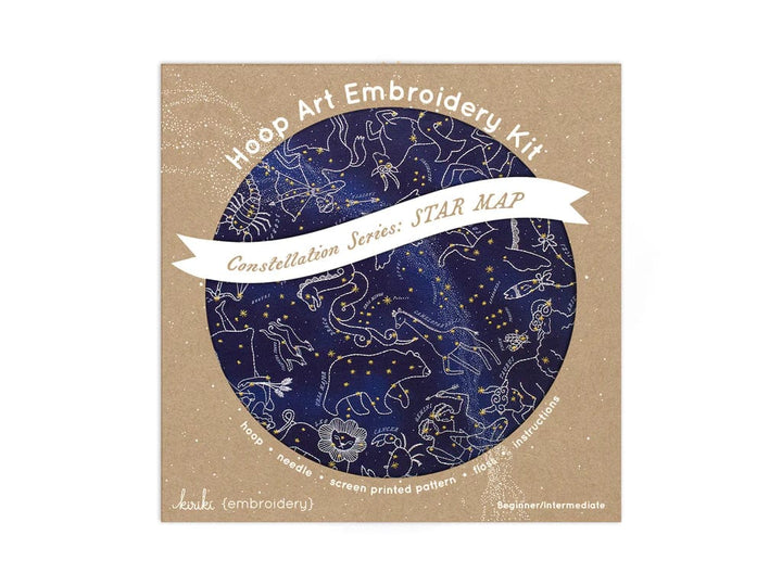 Star Map Embroidery Kit - Constellation Series from Kiriki