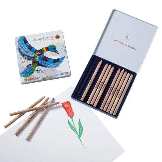Stockmar Triangular Colored Pencils - Set of 12+1