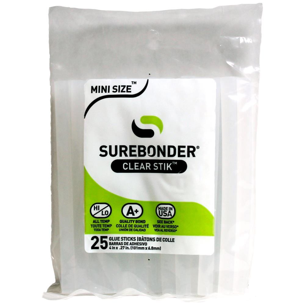 Surebonder Multi-Temp Clear Glue Stik - 25 Mini Size Glue Sticks