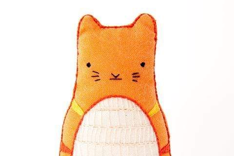 Tabby Cat Embroidery Kit from Kiriki