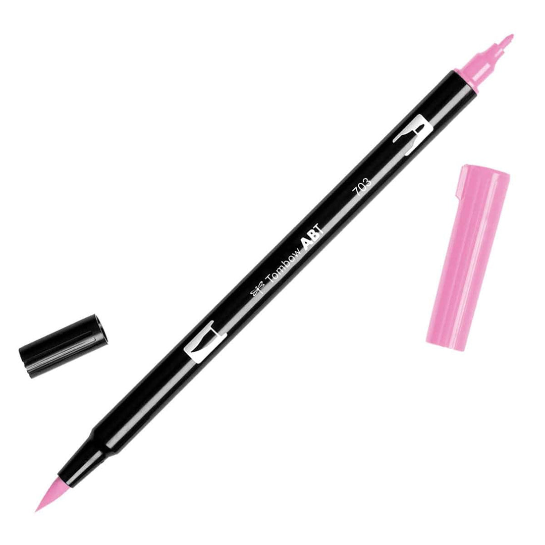 Tombow Dual Brush Pen - 703 Pink Rose