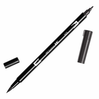 Tombow Dual Brush Pen - N25 Lamp Black