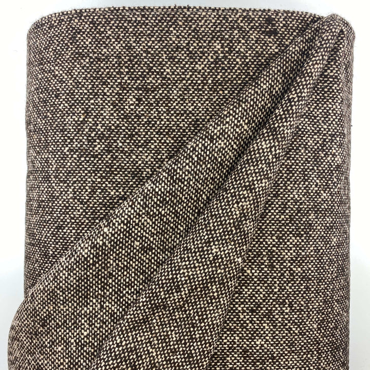 Tweed Wool Blend in Brown and Natural