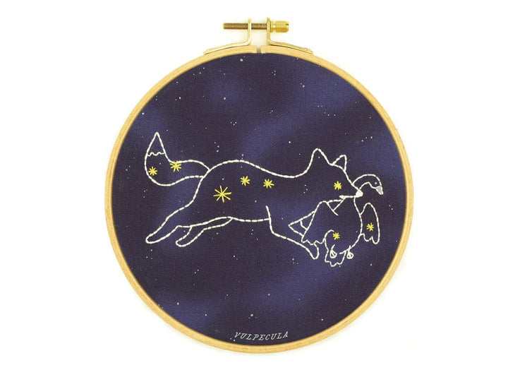 Vulpecula Embroidery Kit - Constellation Series from Kiriki