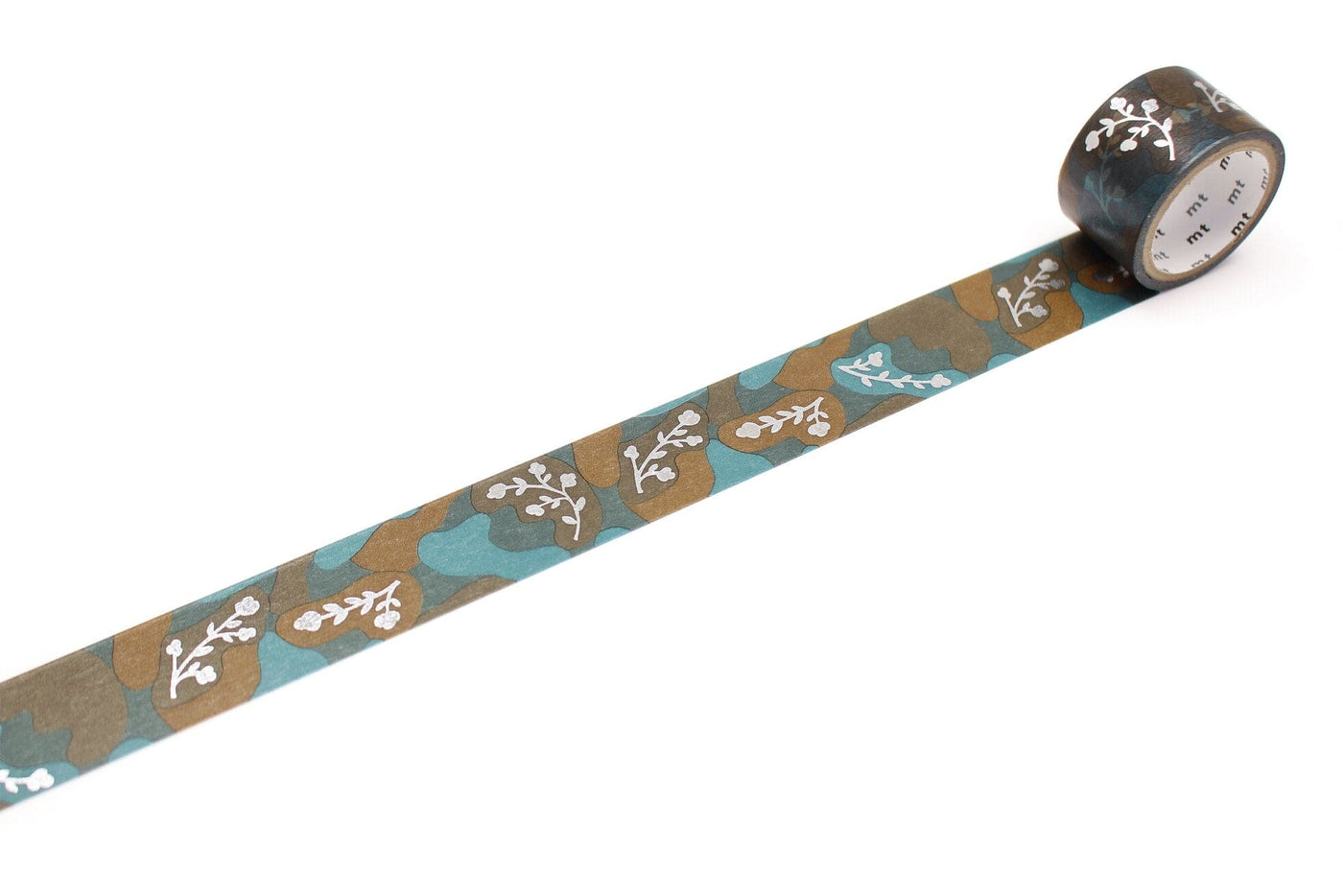 Washi Tape - 24mm wide (shorter length of 3 meters) - mina perhonen foil stamping sleeping flower