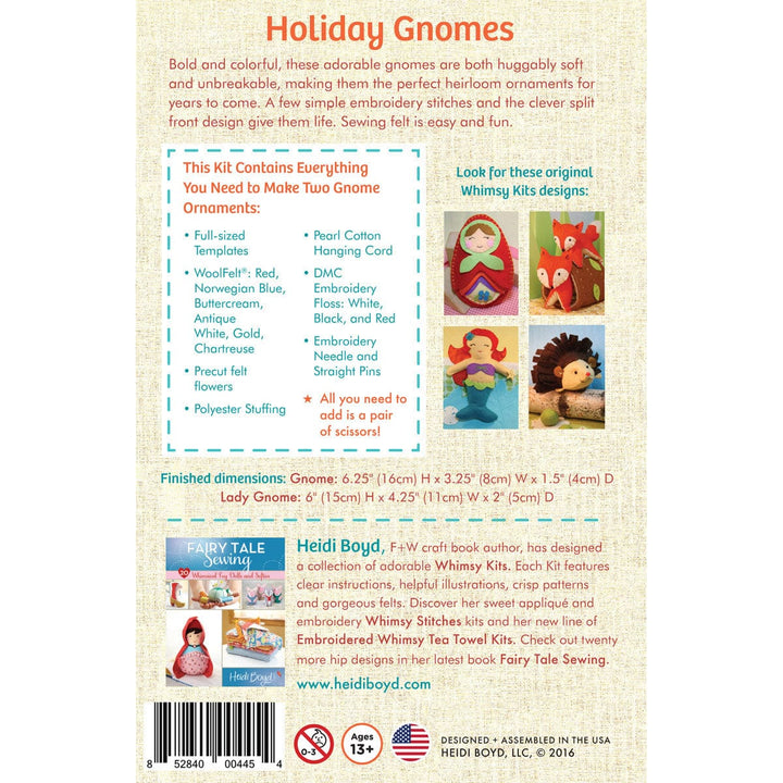 Whimsy Ornament Kit - Holiday Gnomes - Heidi Boyd