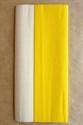 White/Yellow Double-Sided Crepe Paper, 10 inches x 49 inches
