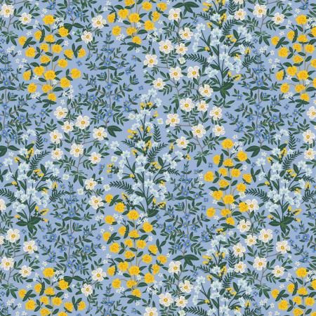 Wildwood Garden - Blue Cotton Fabric ~ Camont Collection by Rifle Paper Co.
