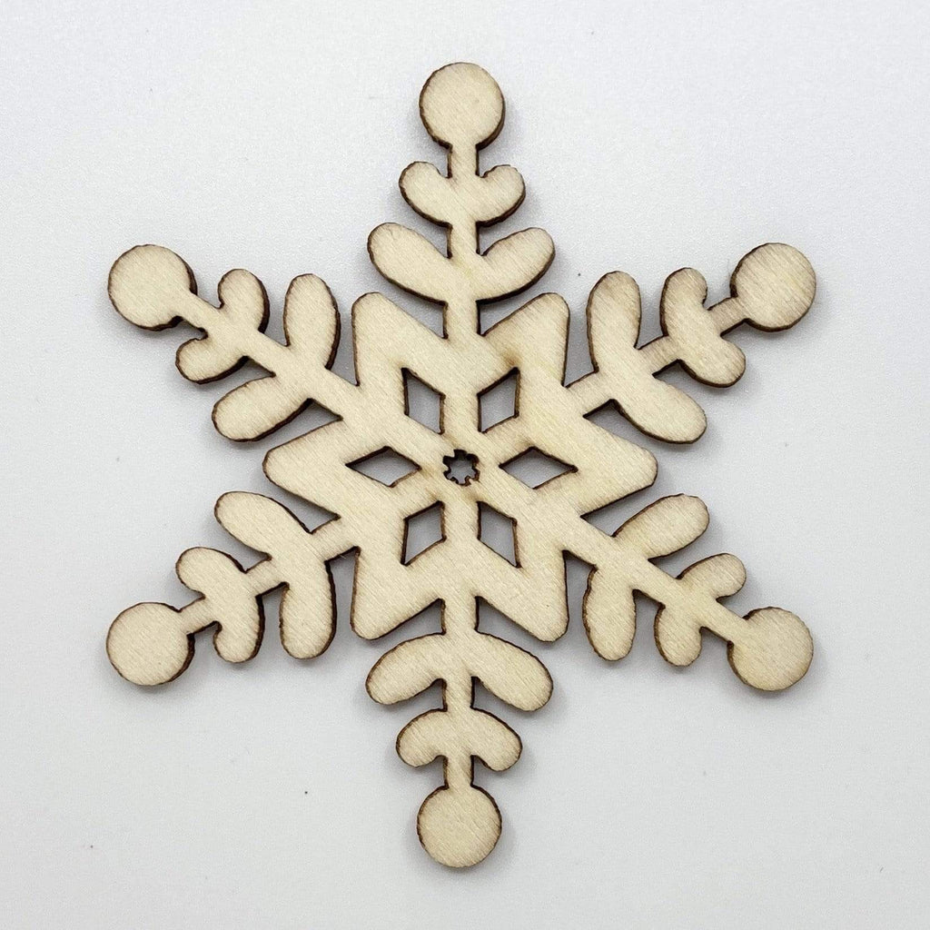 Wooden Snowflake Ornament ~ Style 2 – Fiddlehead Artisan Supply