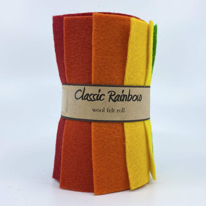 Wool Felt Roll ~ Classic Rainbow