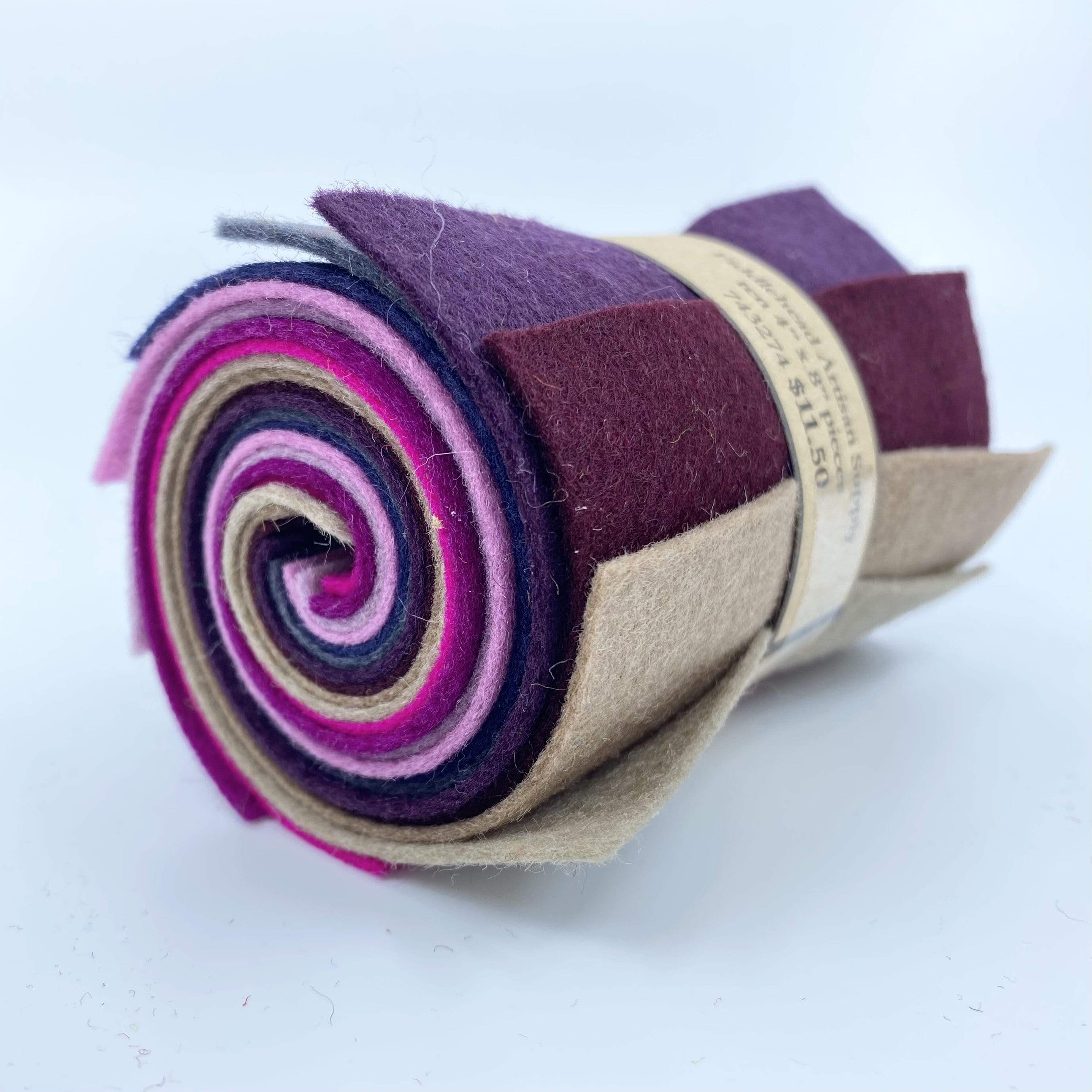 Small Wool Felt Roll - Rainy Morning – Fiddlehead Artisan Supply