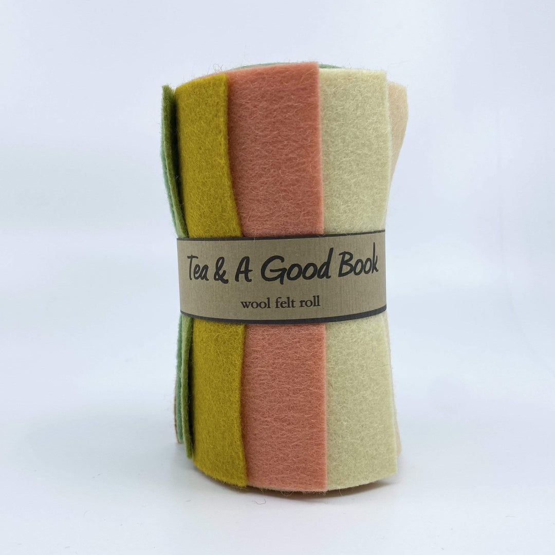 Wool Felt Roll ~ Tea and a Good Book