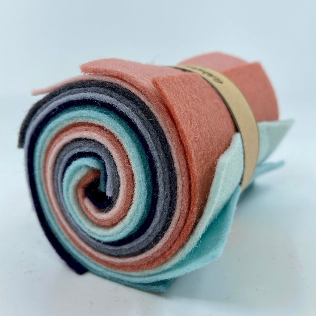 Small Wool Felt Roll - Winter Morning