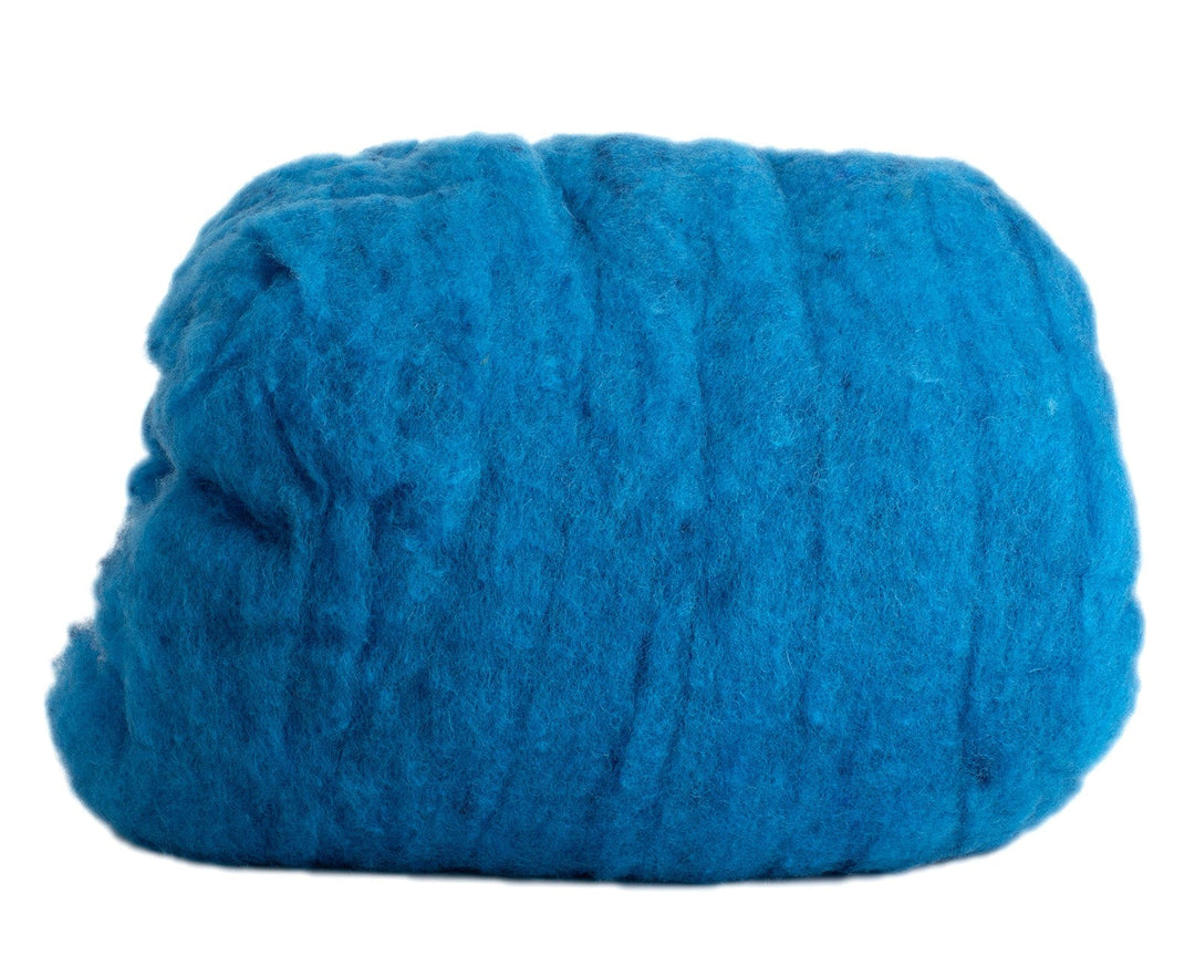 Wool Roving in Azure