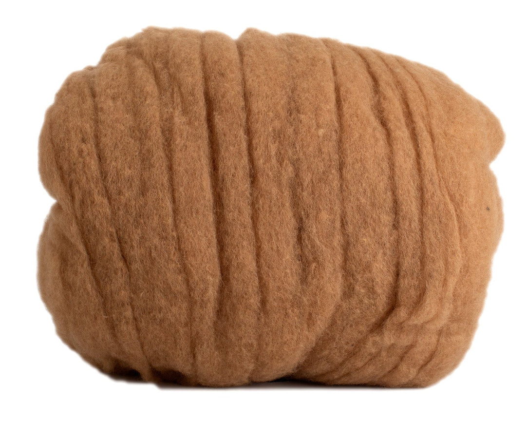 Wool Roving in Camel
