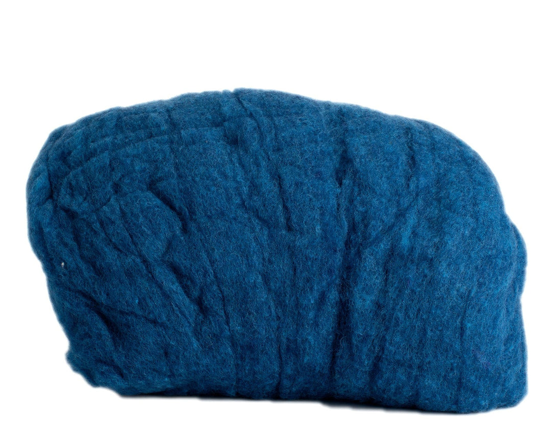 Wool Roving in Cobalt