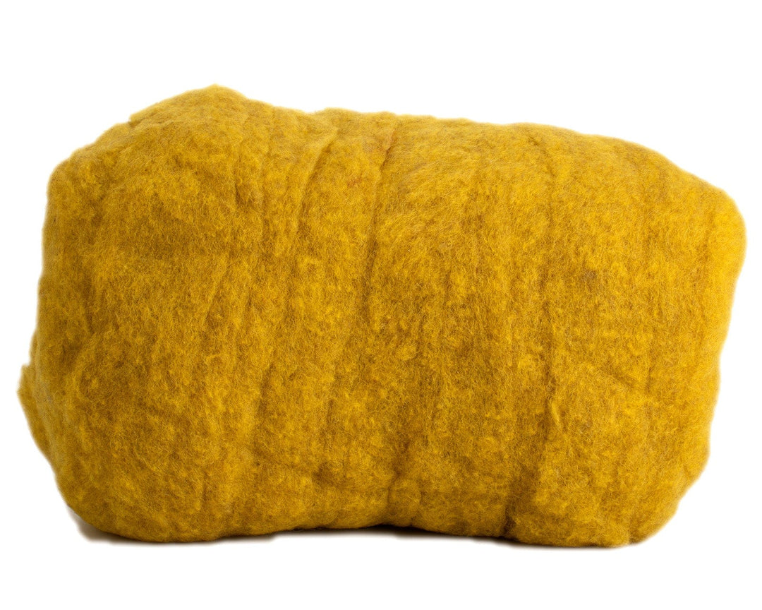 Wool Roving in Goldenrod