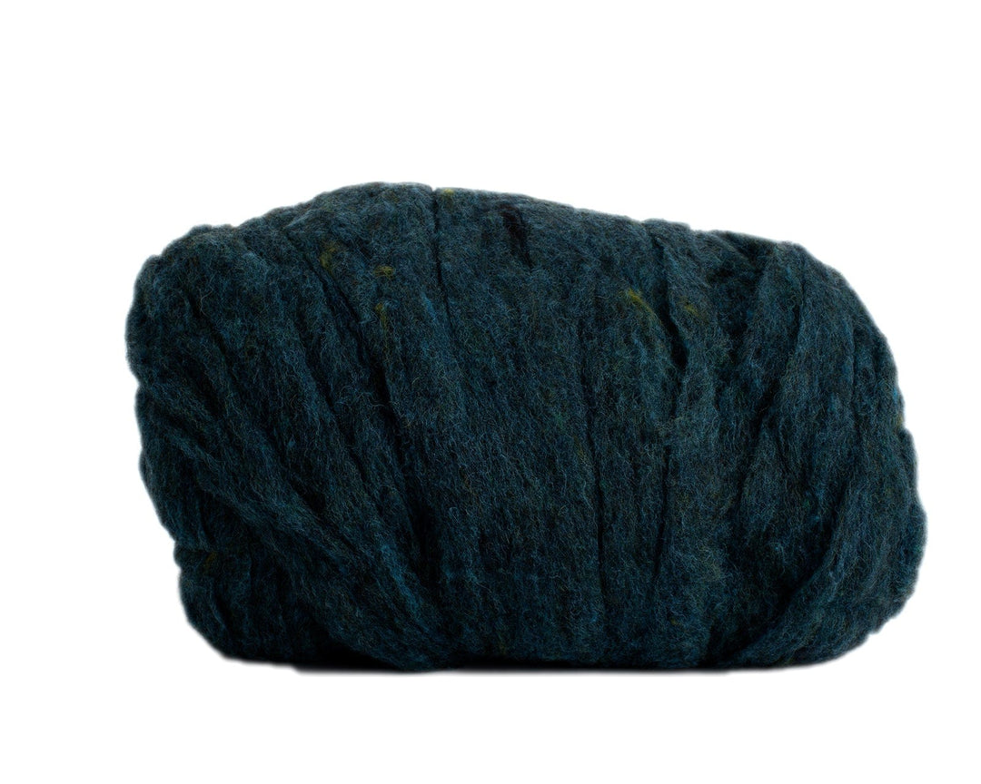 Wool Roving in Loden Blue